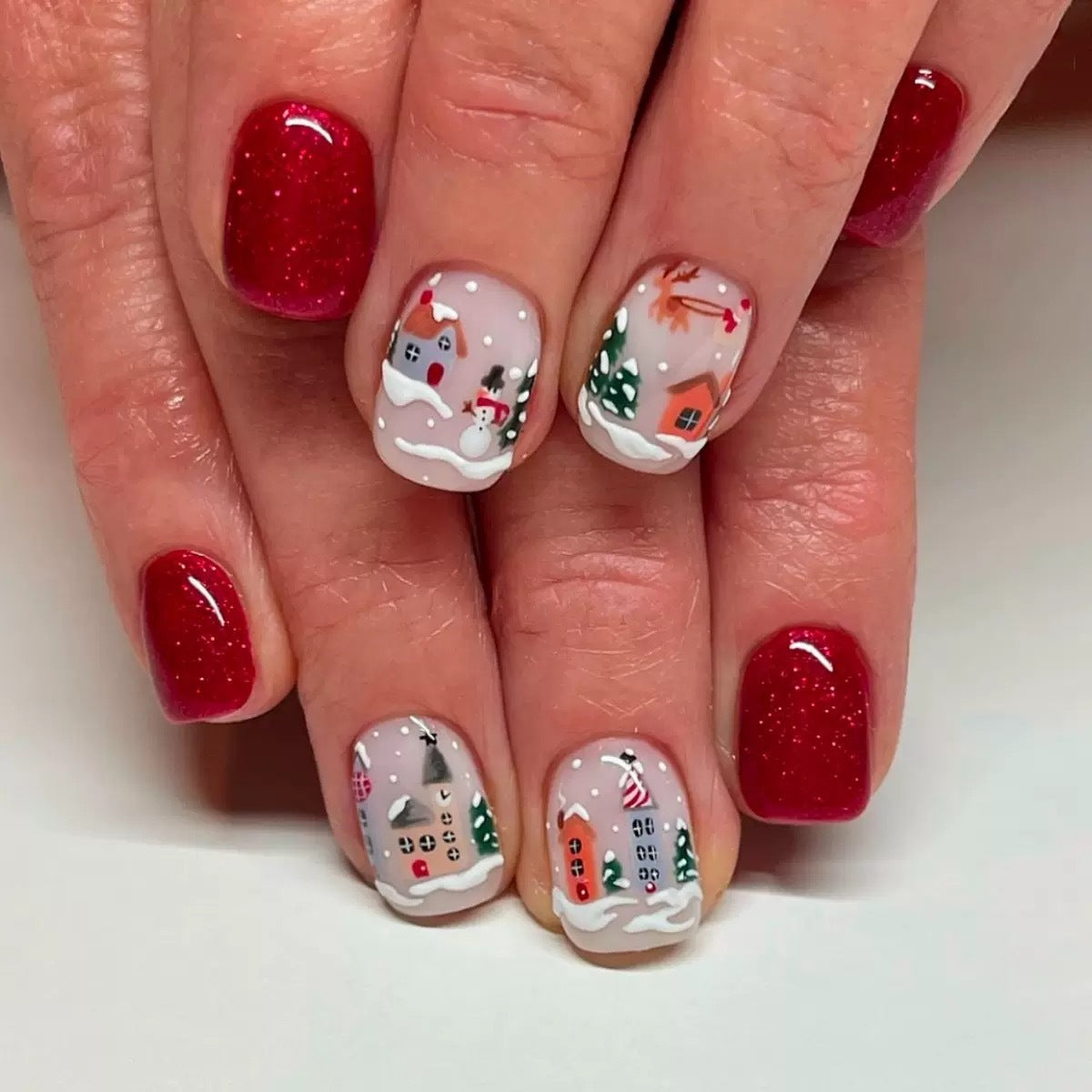 Set per unghie artistiche con motivi invernali