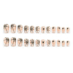 Set per unghie artificiali di Halloween con design a ragnatela
