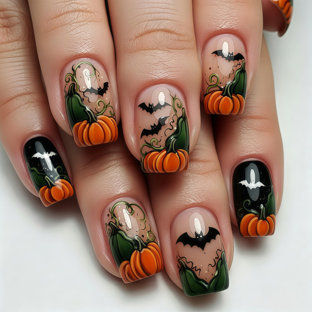 Set per unghie artificiali con motivo Halloween