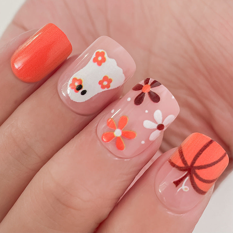 Set artistico per unghie a pressione con disegni a tema Halloween