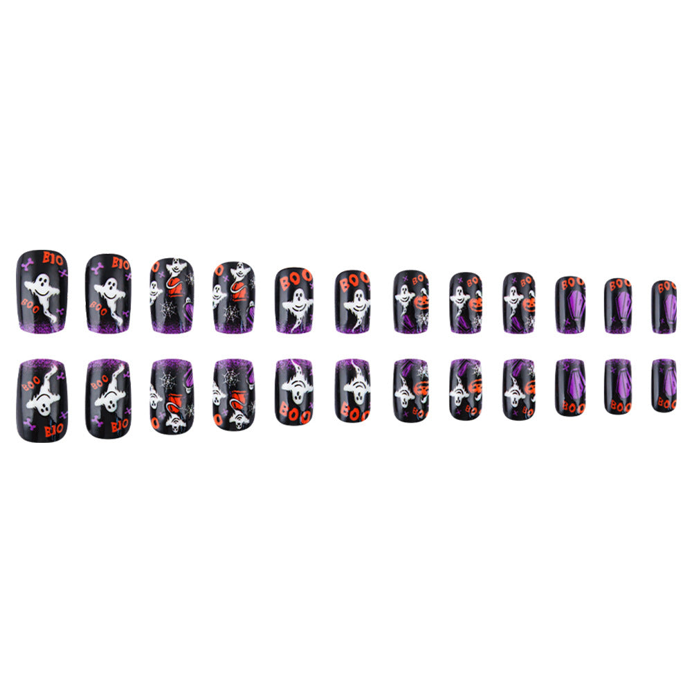 Divertente set per nail art a pressione a tema Halloween