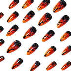 Nail art artistica per boschetto autunnale