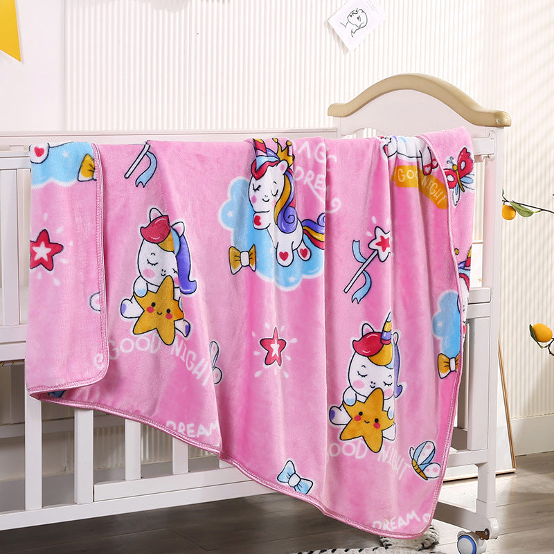 Coperta in pile con personaggio dei cartoni animati per bambini