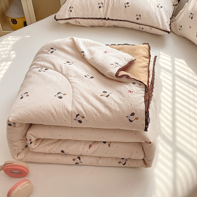 Piumino comfort da donna con delicato motivo floreale e imbottitura di alta qualità