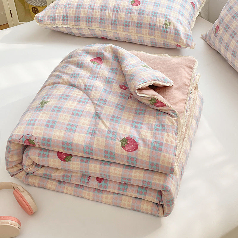 Piumino comfort da donna con delicato motivo floreale e imbottitura di alta qualità