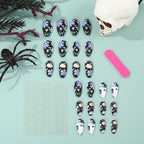Set per unghie artificiali con disegni creativi di Halloween