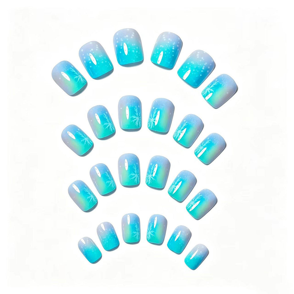 Nail art artistica del Paese delle Meraviglie Invernali