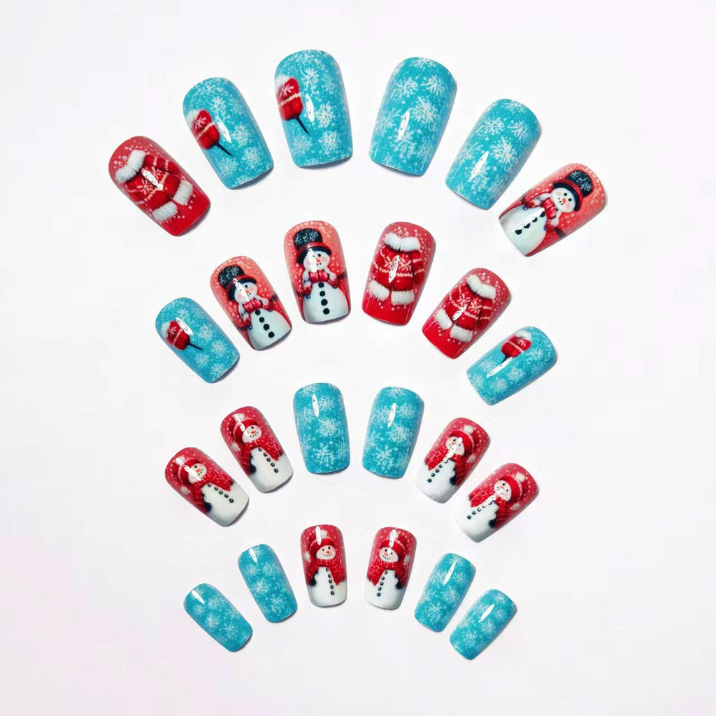 Nail art festosa del Paese delle Meraviglie Invernali