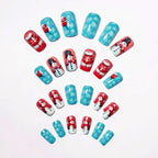 Nail art festosa del Paese delle Meraviglie Invernali