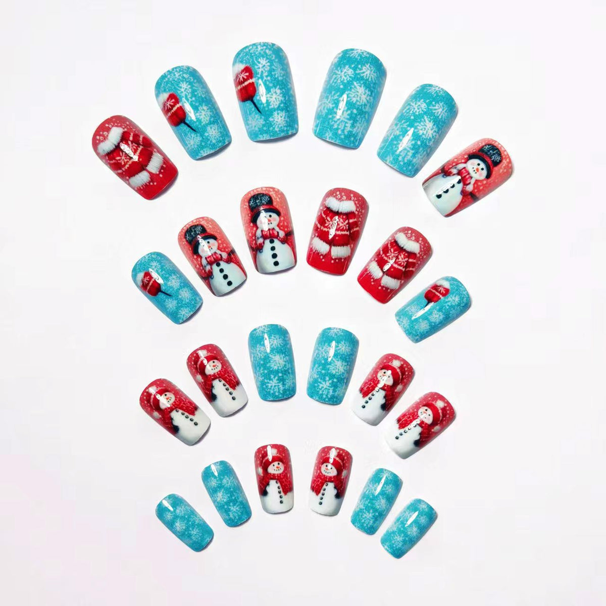 Nail art festosa del Paese delle Meraviglie Invernali