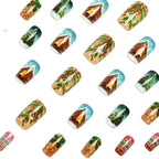 Nail art festosa a tema natalizio