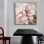 Opera d'arte floreale di pittura a olio