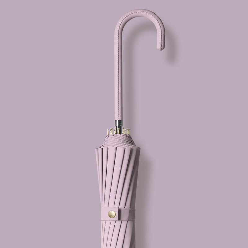 Ombrello pieghevole automatico da donna elegante con manico antiscivolo