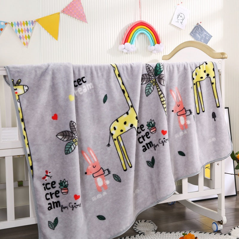 Coperta in pile con personaggio dei cartoni animati per bambini