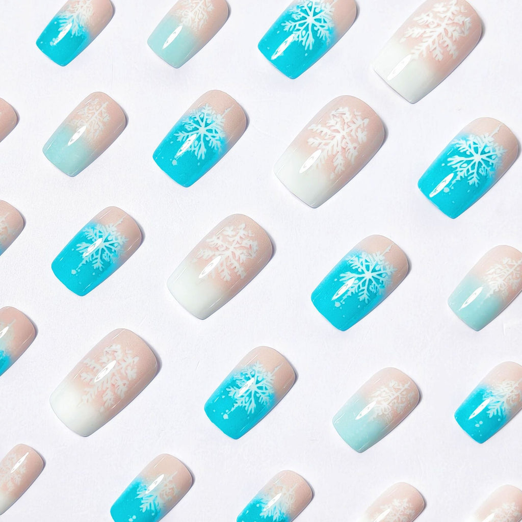 Nail art artistica del Paese delle Meraviglie Invernali