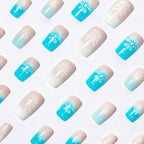 Nail art artistica del Paese delle Meraviglie Invernali