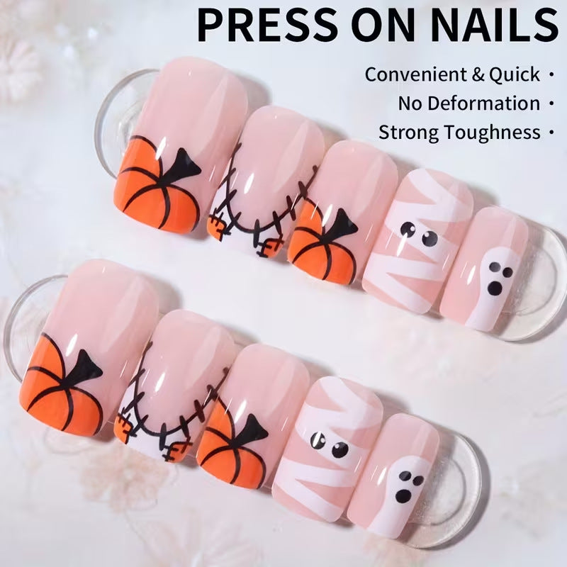 Set per nail art a pressione festivo di Halloween