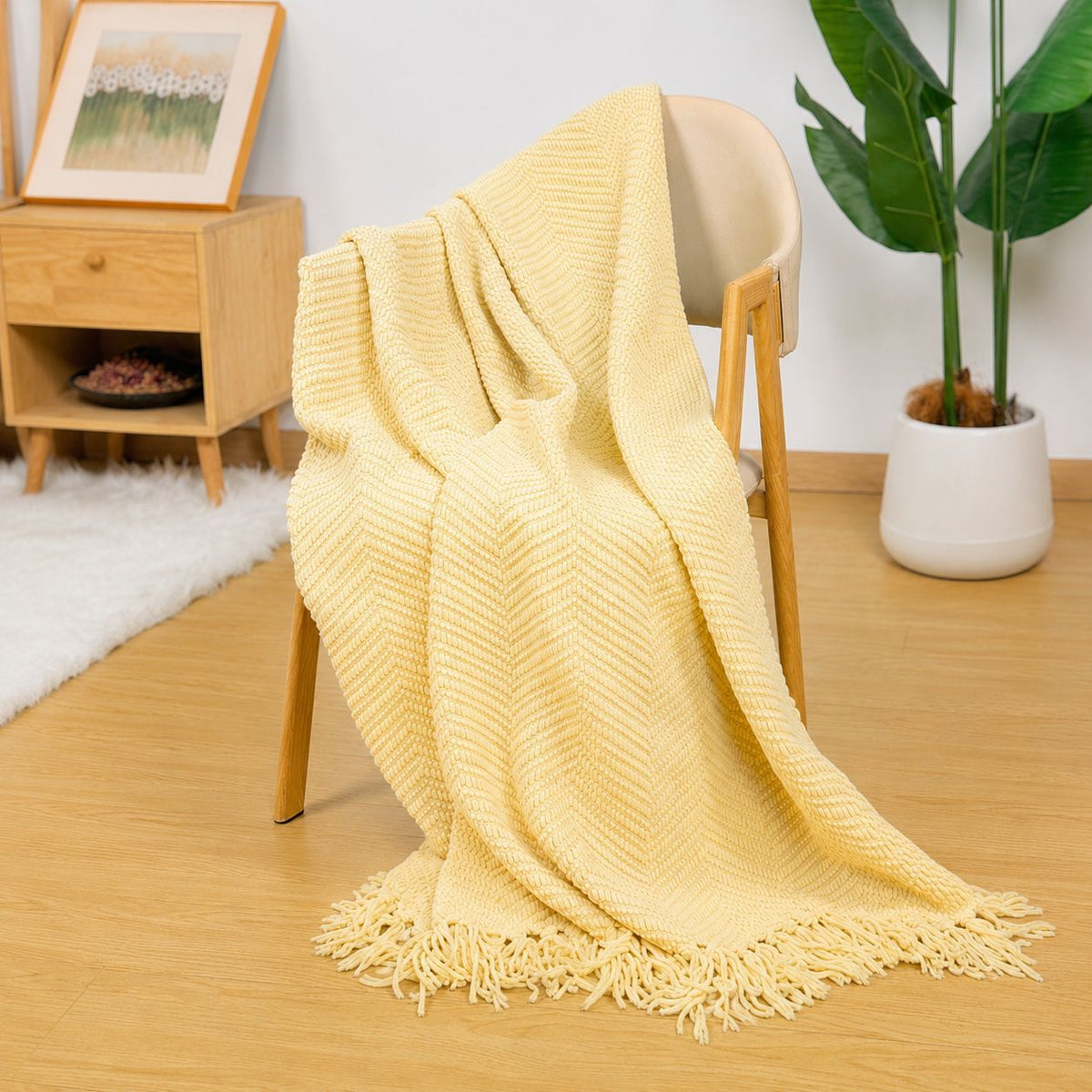 Coperta accogliente per decorazioni per la casa