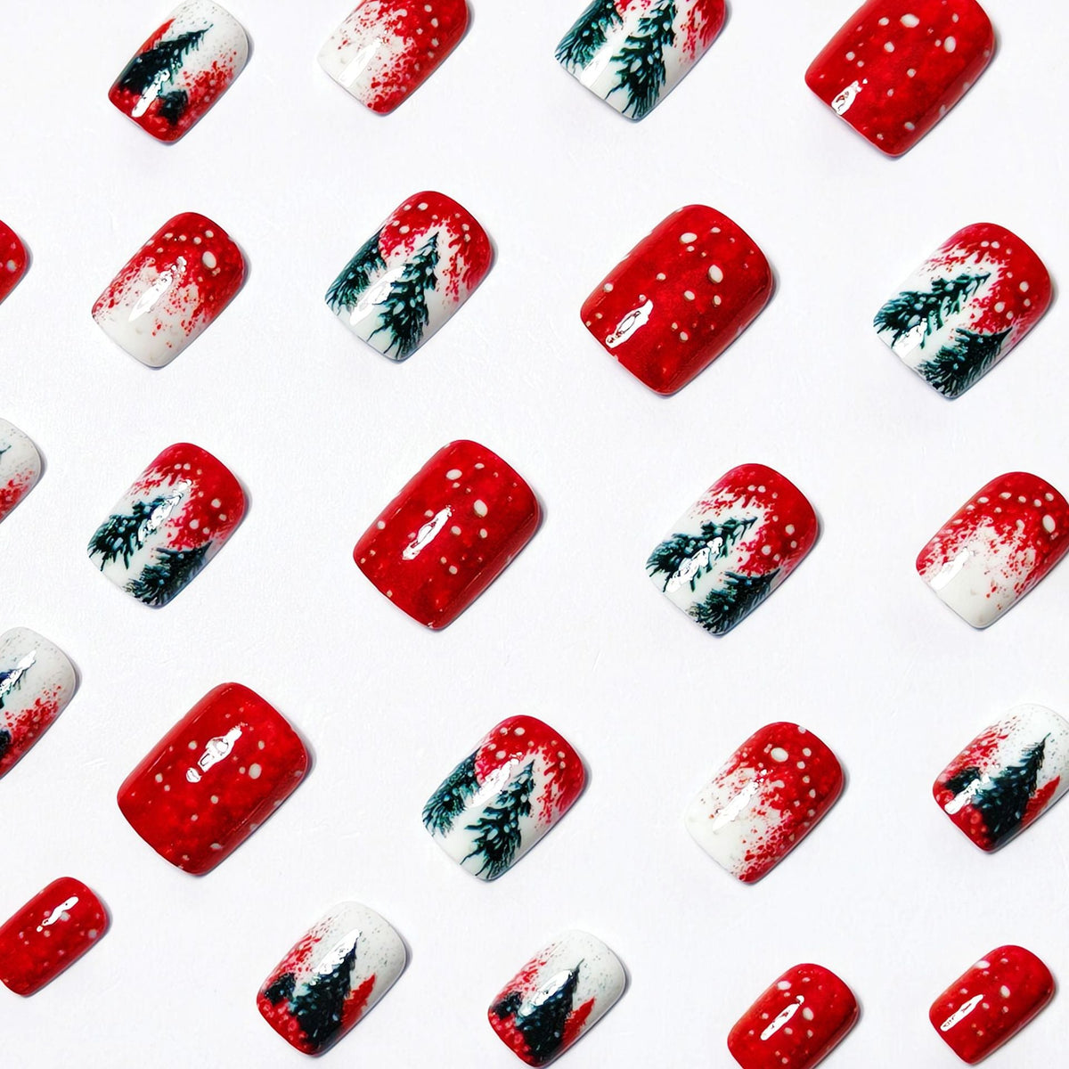 Nail art natalizia invernale