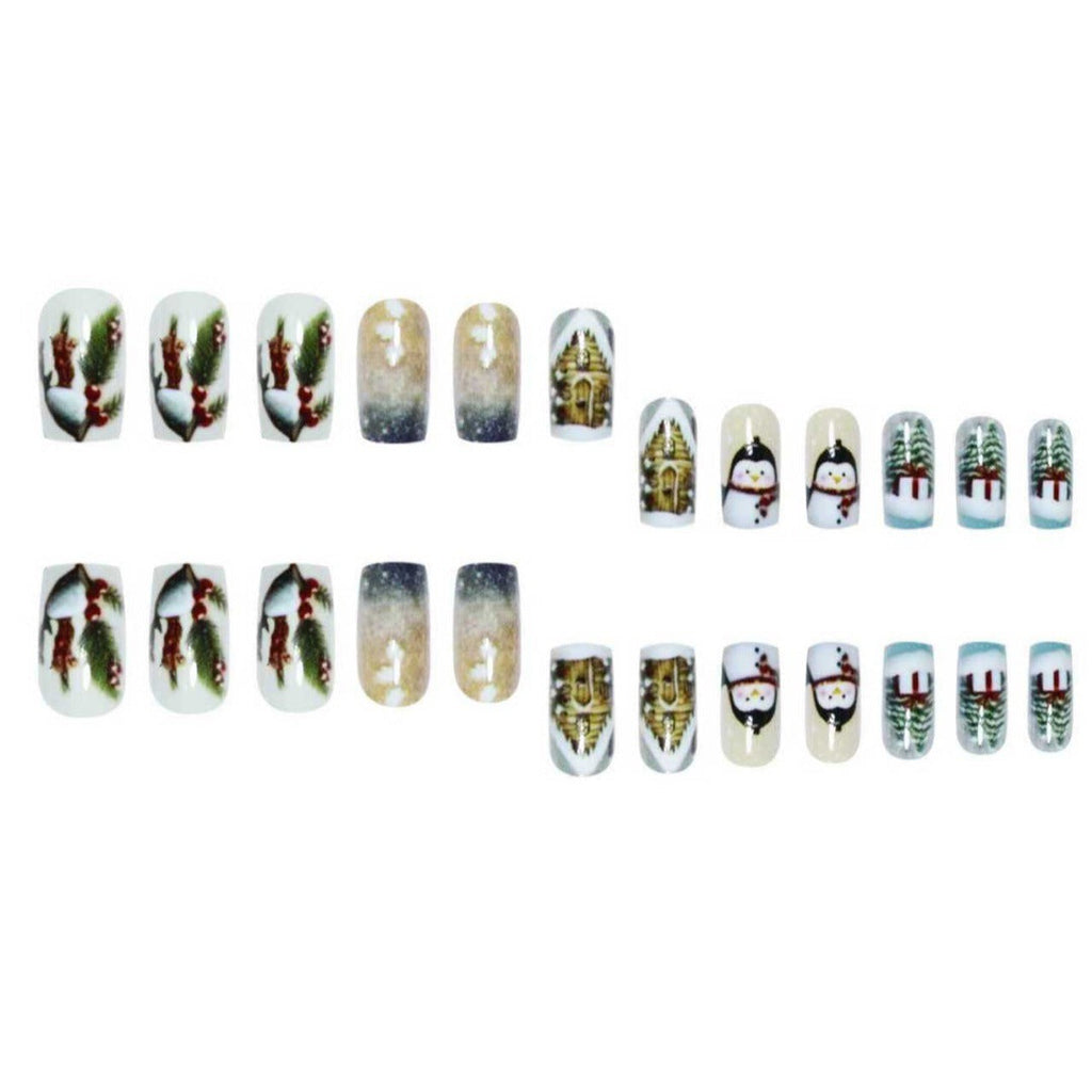 Nail art decorativa a tema invernale