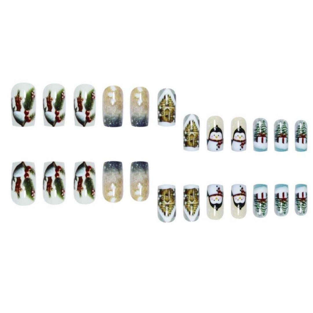 Nail art decorativa a tema invernale