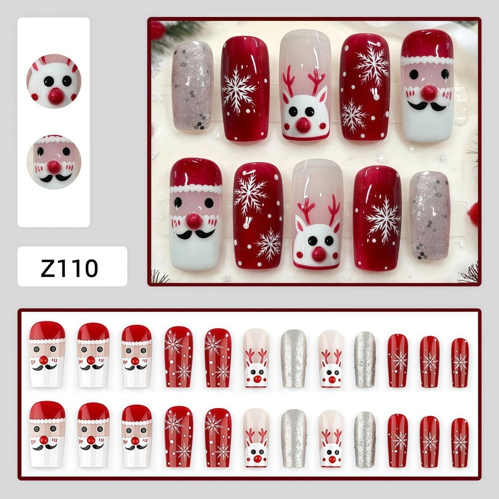 Set creativo per nail art con motivi natalizi festivi