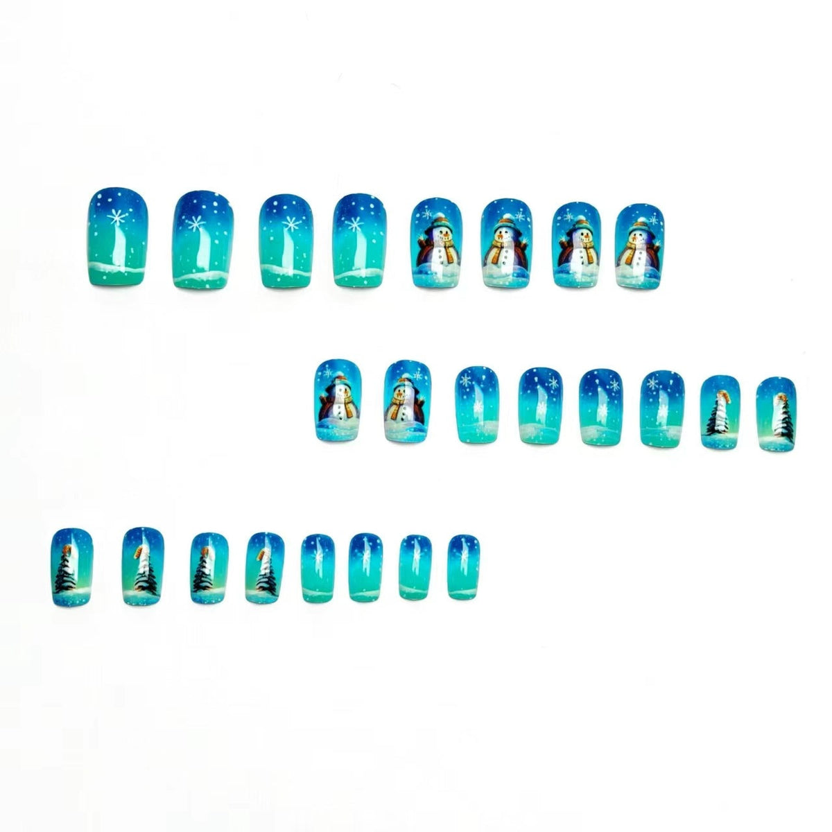 Nail art a tema Winter Wonderland