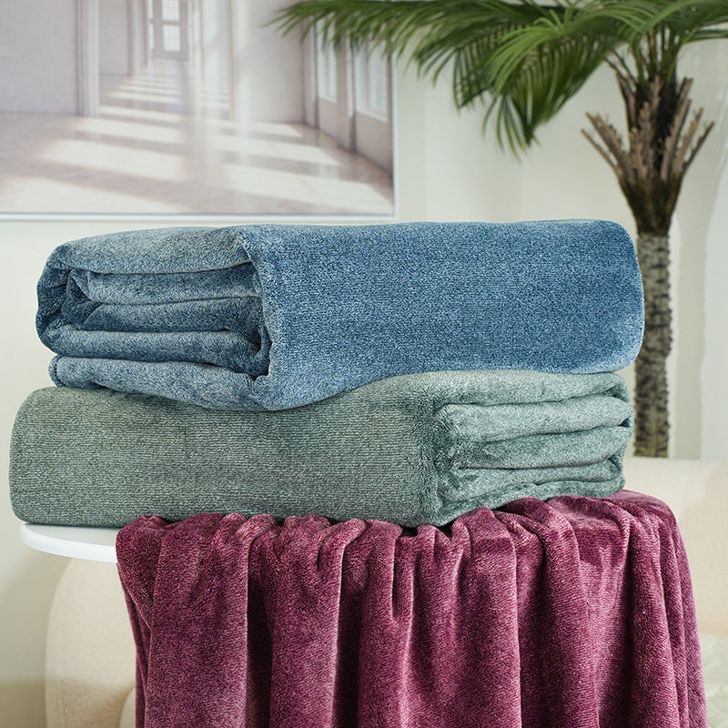 Accogliente coperta in morbido pile