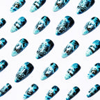 Nail art artistica per cabina invernale
