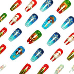 Nail art festiva a tema invernale