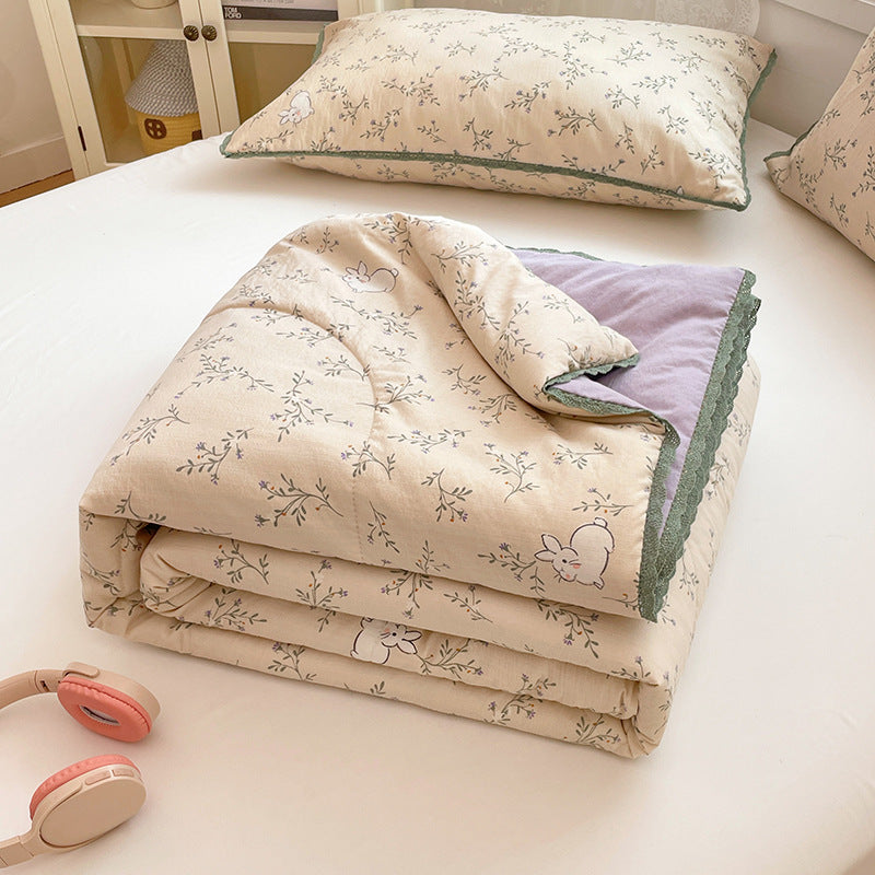 Piumino comfort da donna con delicato motivo floreale e imbottitura di alta qualità