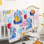 Coperta in pile con personaggio dei cartoni animati per bambini