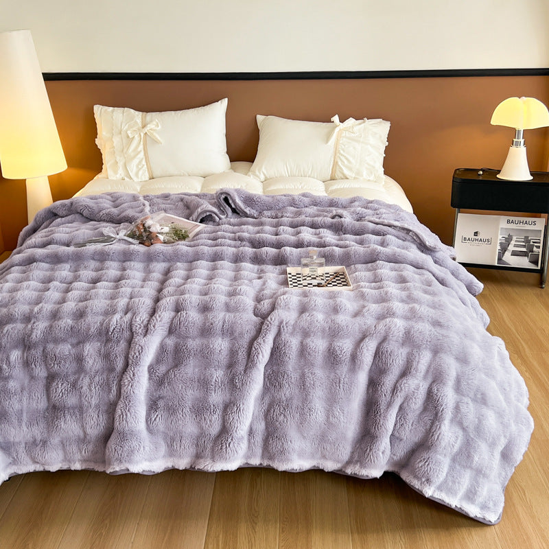 Coperta in pile testurizzato ultramorbido
