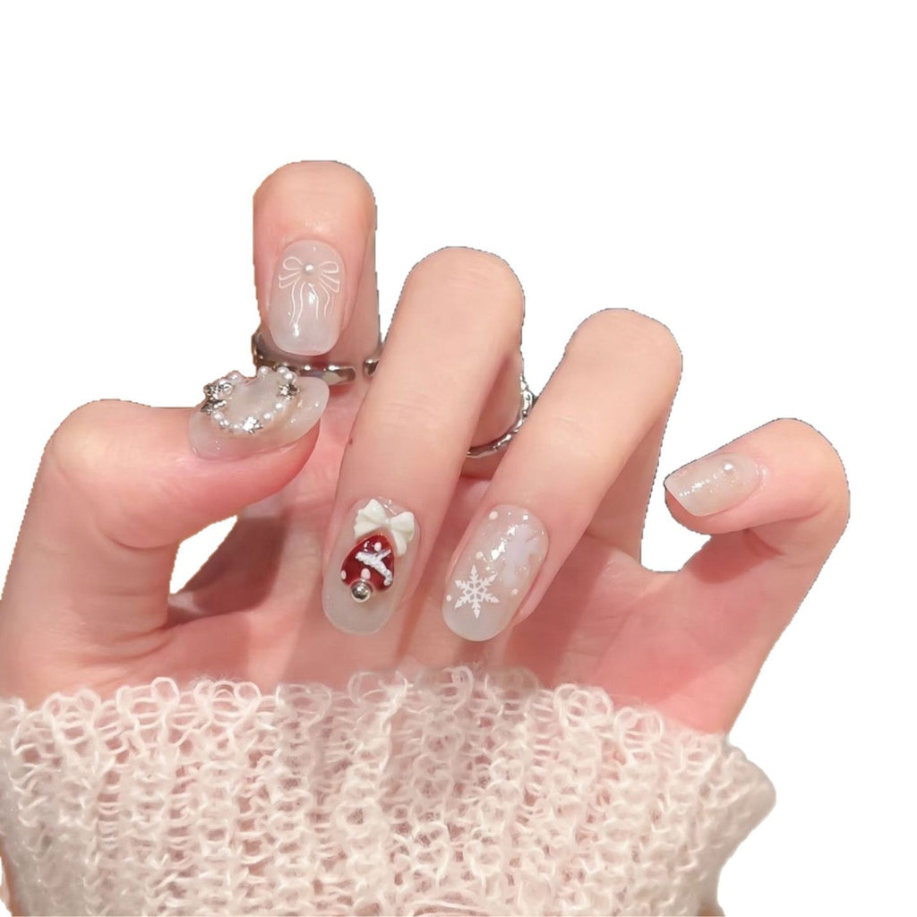 Set artistico per unghie a pressione a tema invernale