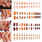 Set per nail art glitterato ispirato all'autunno