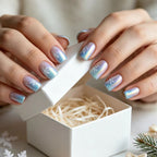 Nail art artistica del Paese delle Meraviglie Invernali