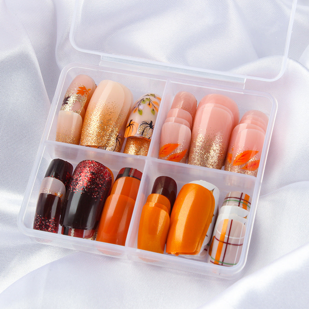 Set per nail art glitterato ispirato all'autunno