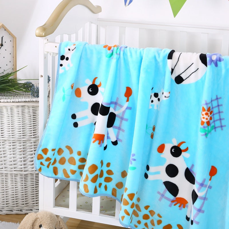 Coperta in pile con personaggio dei cartoni animati per bambini