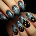 Nail art creativa progettata per Halloween