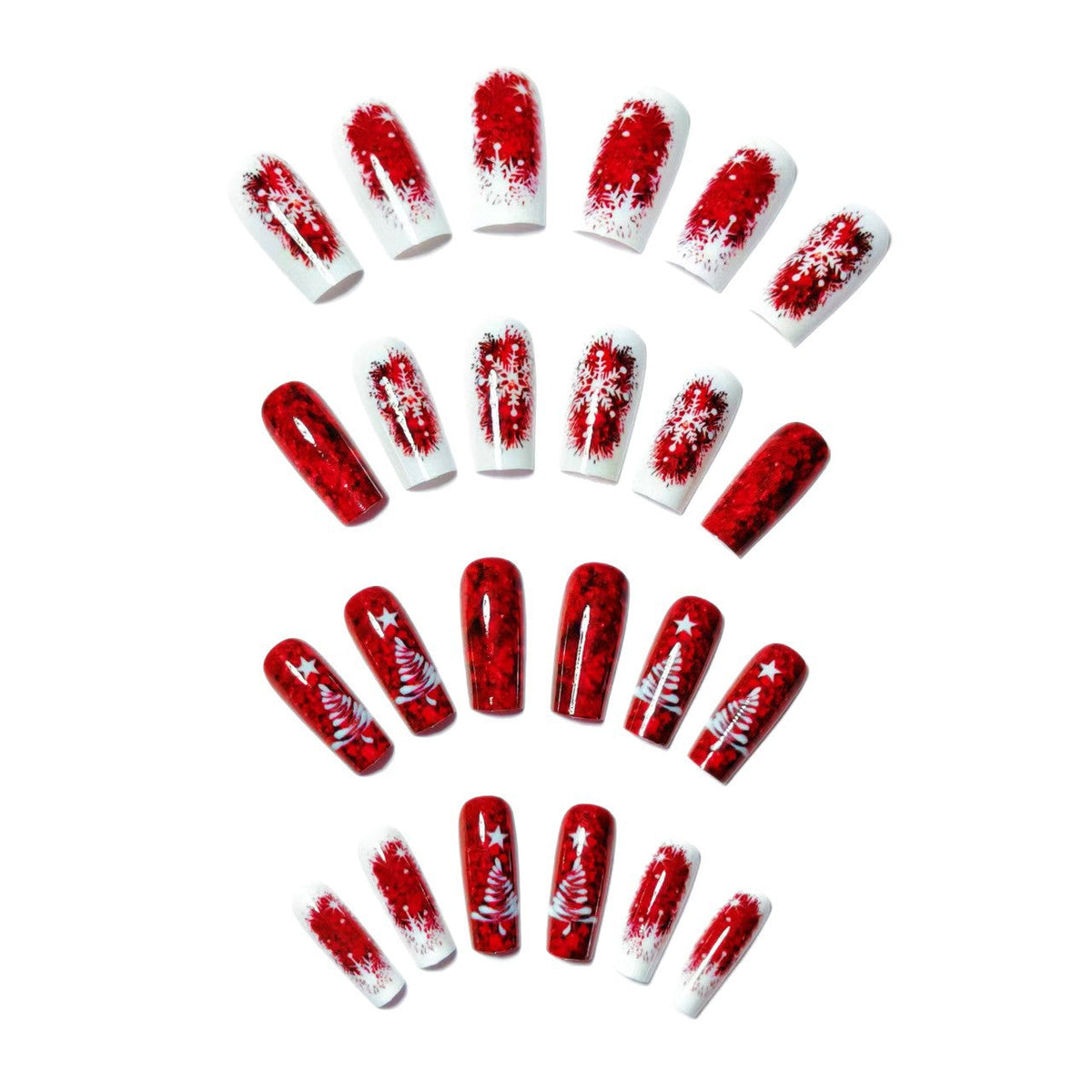 Festosa nail art natalizia scintillante