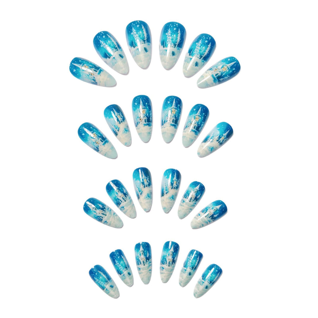 Nail art artistica a tema invernale