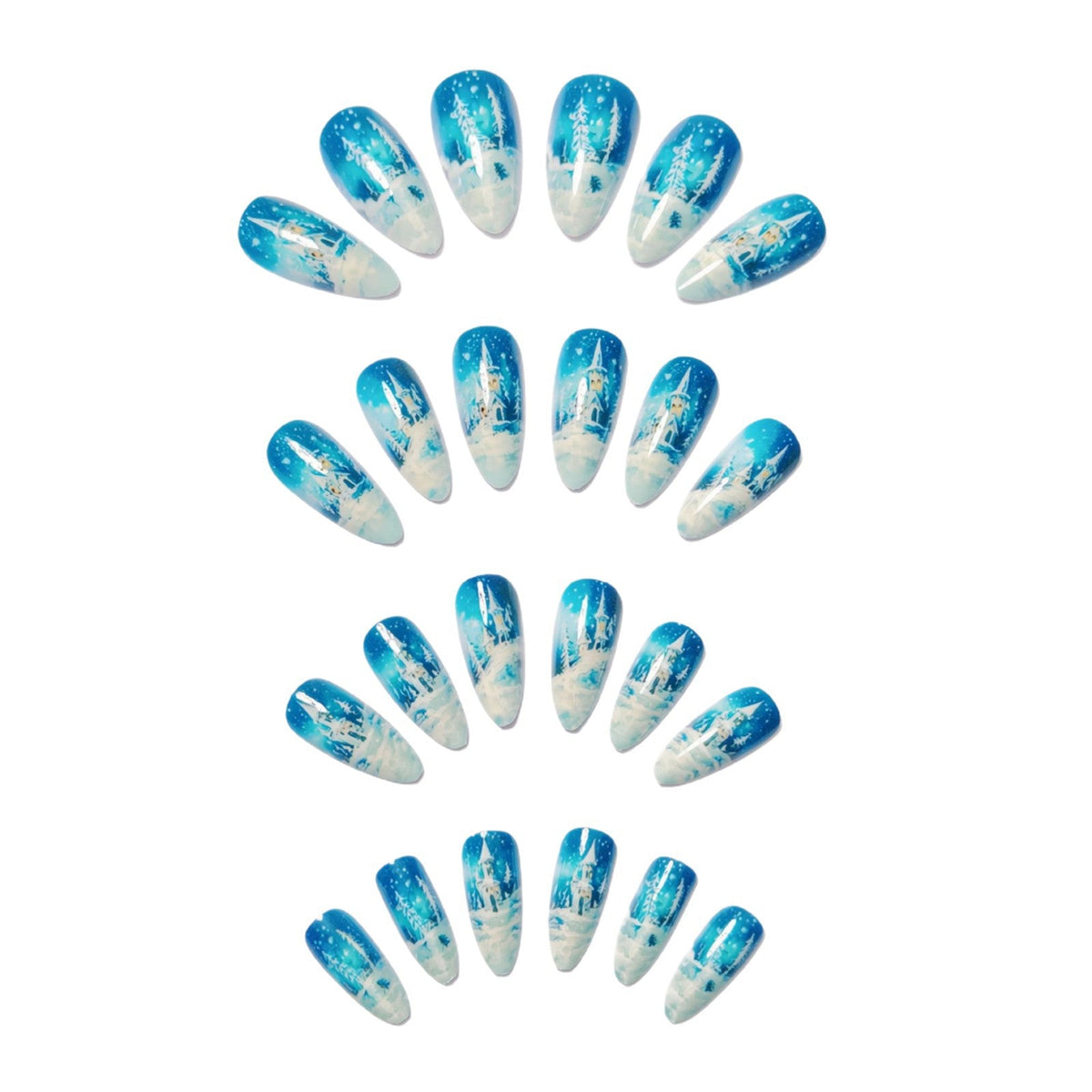 Nail art artistica a tema invernale