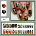 Set per unghie artificiali con motivo Halloween