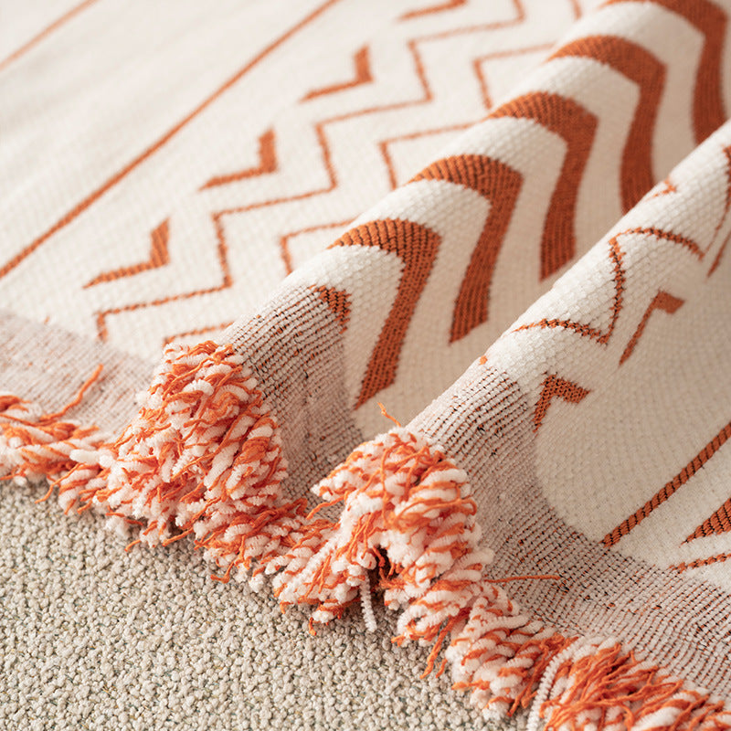 Coperta per divano con motivo geometrico