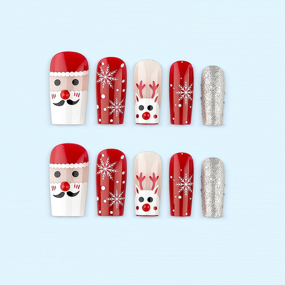Set creativo per nail art con motivi natalizi festivi