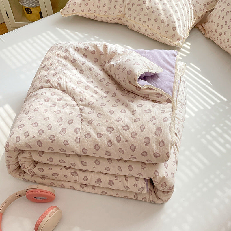 Piumino comfort da donna con delicato motivo floreale e imbottitura di alta qualità