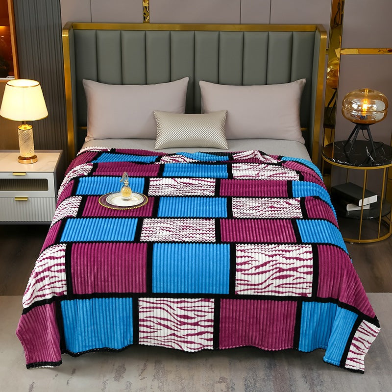 Coperta decorativa in pile