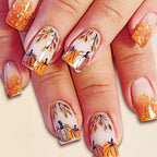 Nail art decorativa a tema autunnale