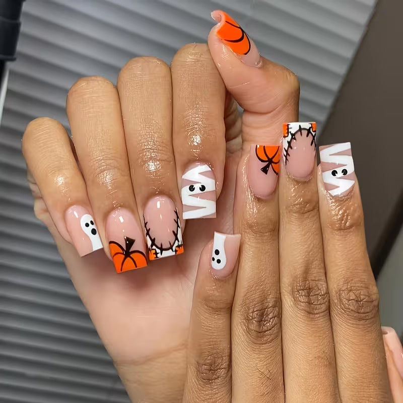 Set per nail art a pressione festivo di Halloween
