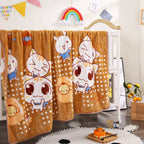 Coperta in pile con personaggio dei cartoni animati per bambini